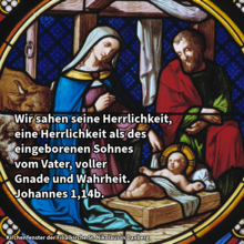 Wochenspruch 1. Sonntag nach Weihnachten
