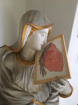 Kollwitz Lohmas 2021 barocke Figur mit Frucht